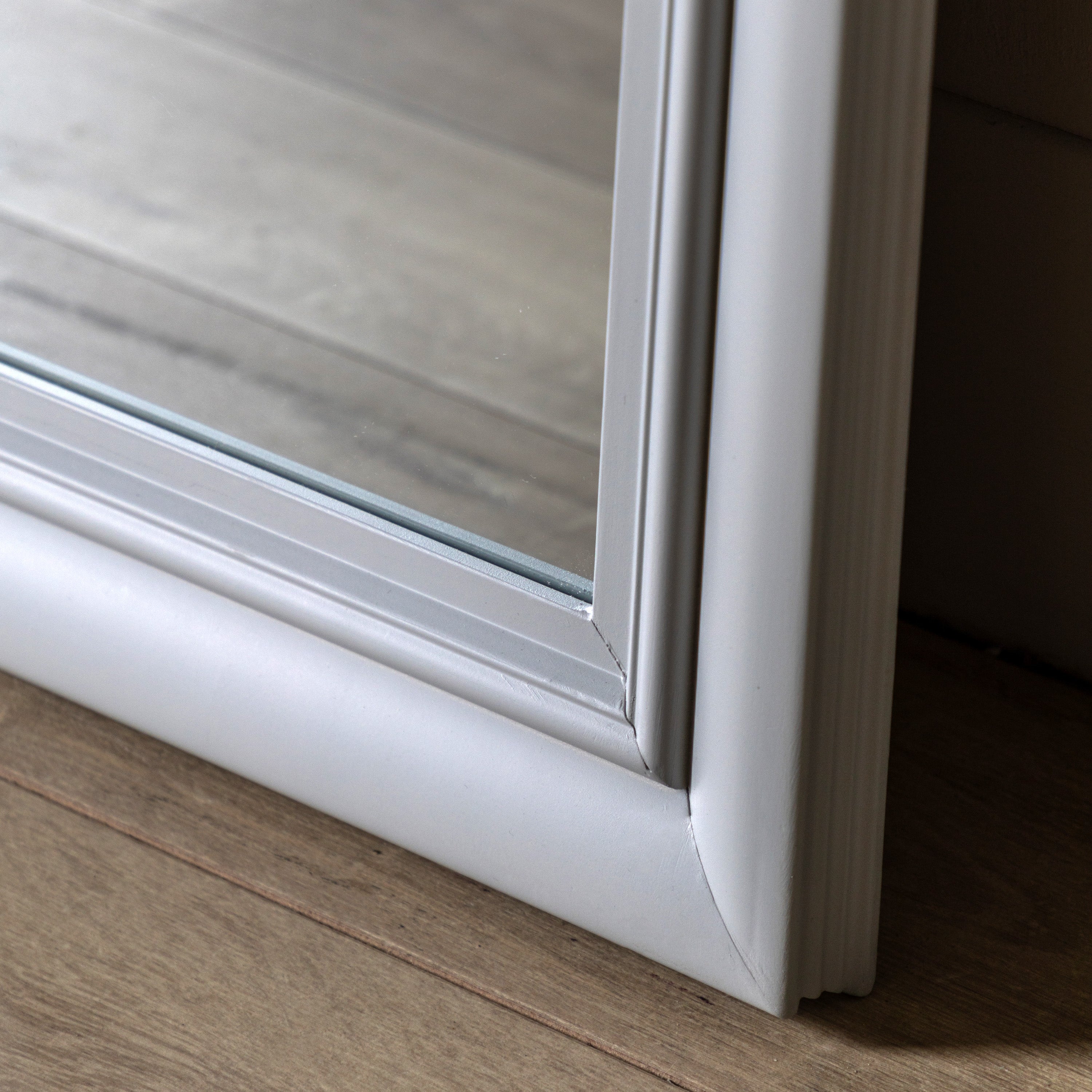 Iowa Stone White Window Mirror